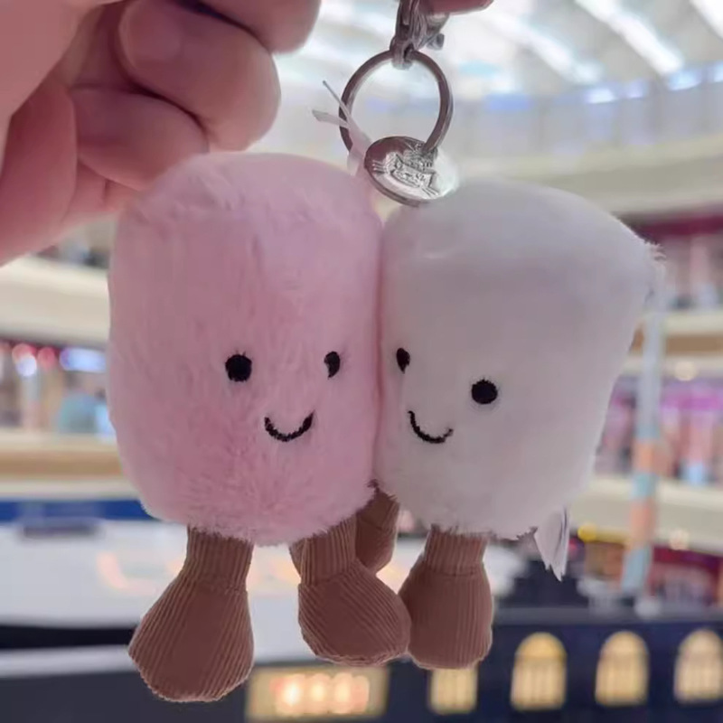 Spicy Food Snacks - *-* Fun Two Marshmallow Keychain Cotton