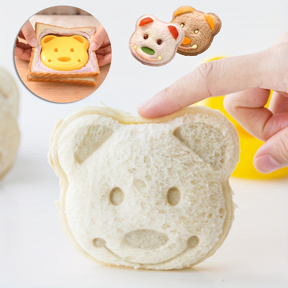 Homemade Food Snacks - 1Pc Cute Cartoon Bear Shaped Sandwich