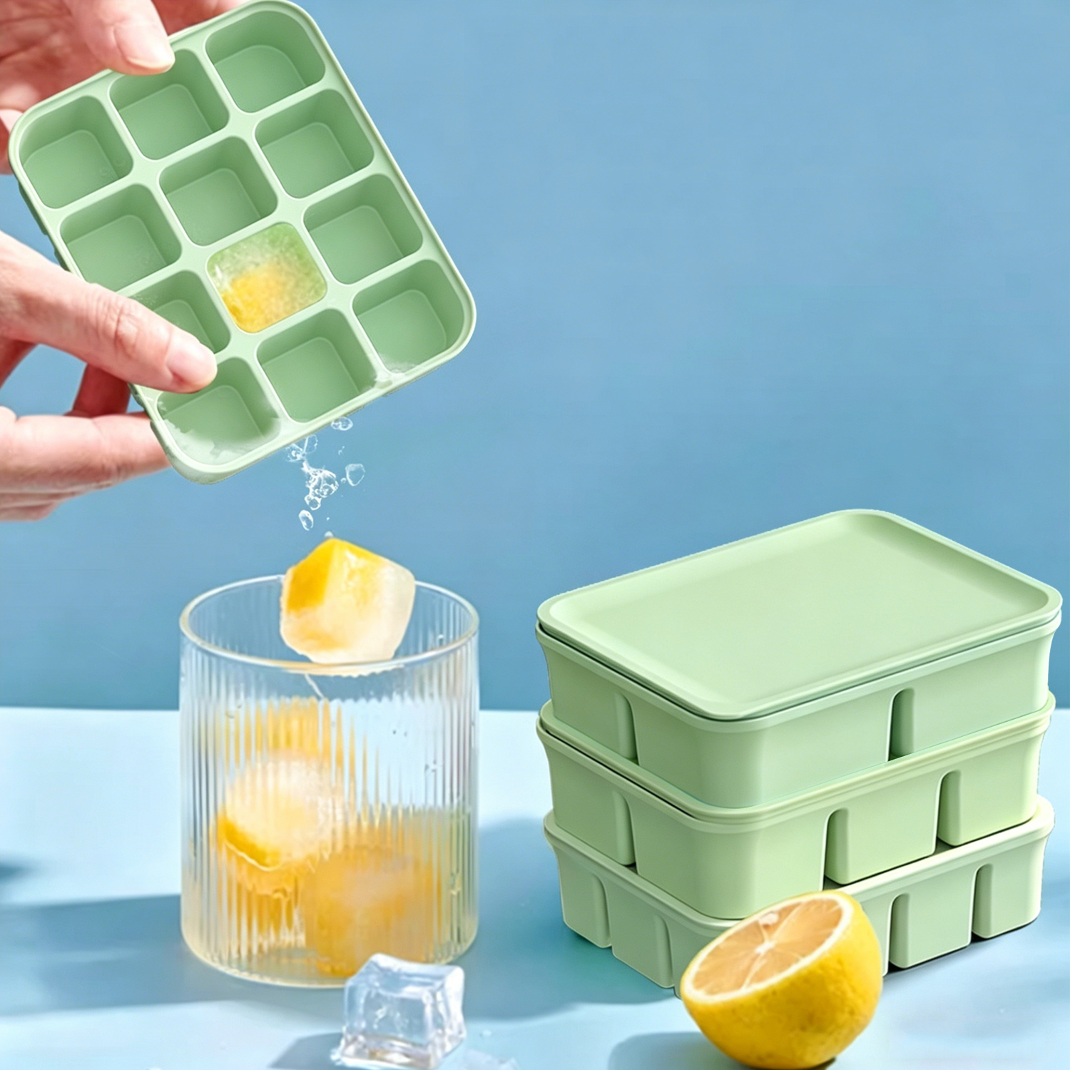 Homemade Food Snacks - 3Pcs Silicone Baby Food Freezer Tray