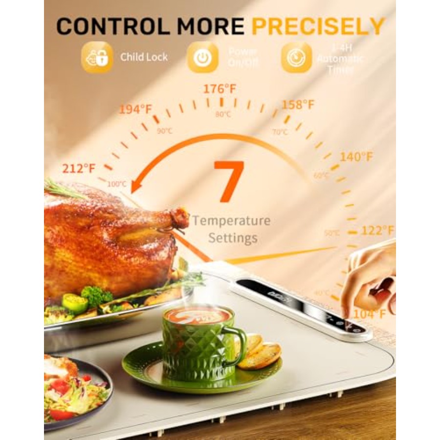 Warming Mat for Food, VEPOKA F - Food & Snacks Pdf ulasan dan harga