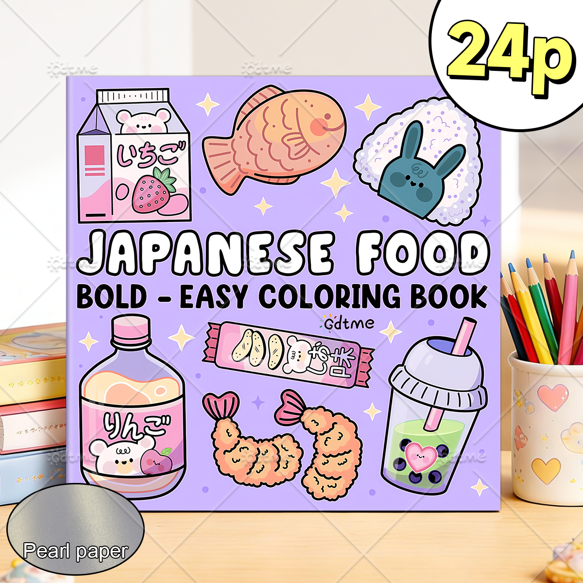 JAPANESE FOOD Bold-easy Patter - Food Y Snacks Coloring Book ulasan dan harga
