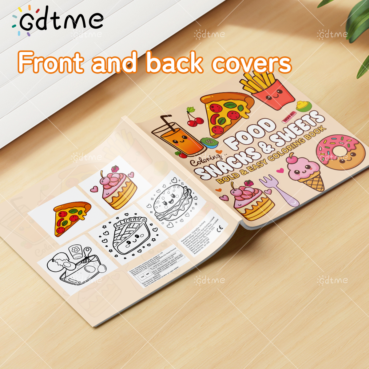 FOOD SNACKS & SWEETS Themed Co - Food Y Snacks Coloring Book ulasan dan harga