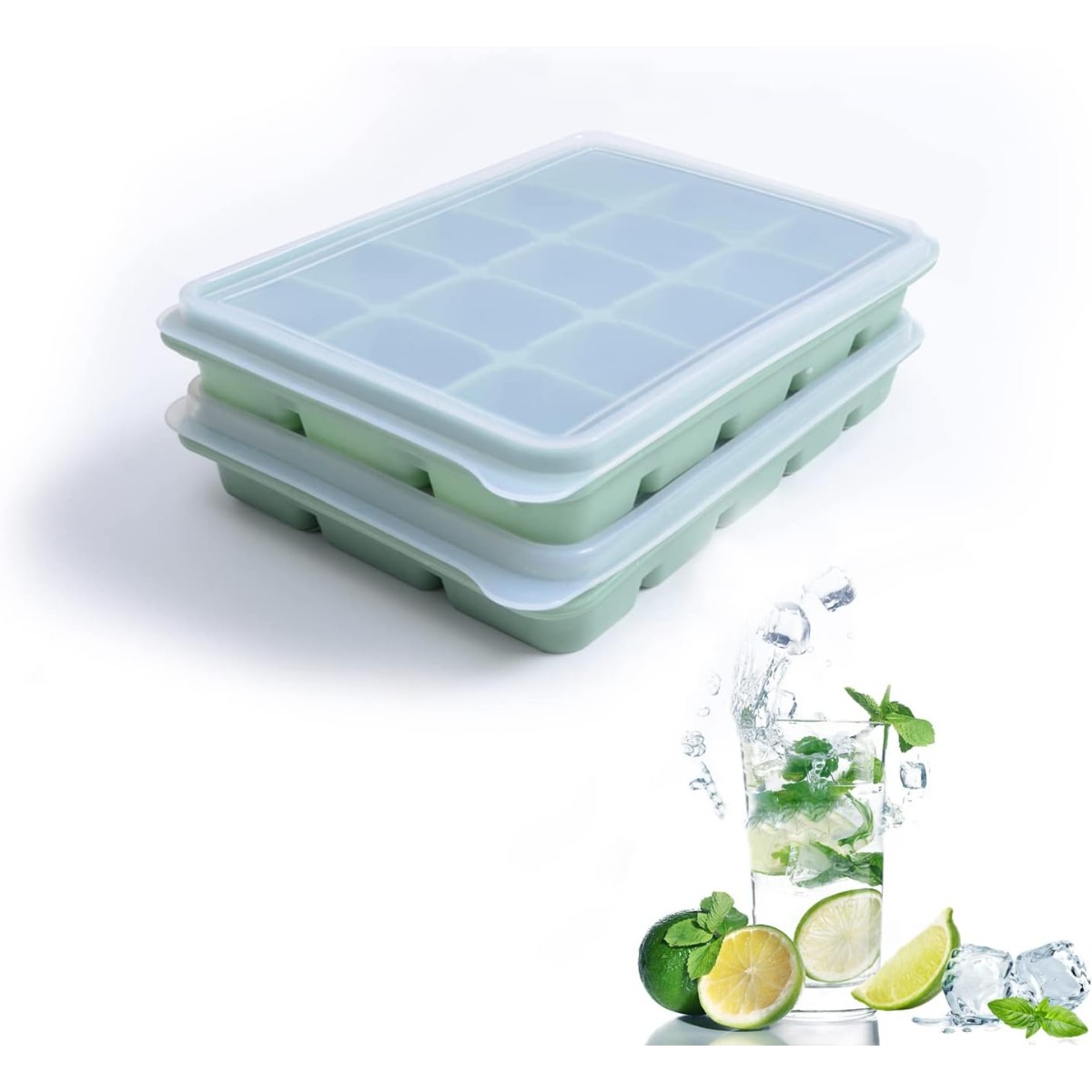 Bamboo Green Silicone Ice Cube - Homemade Food Snacks ulasan dan harga
