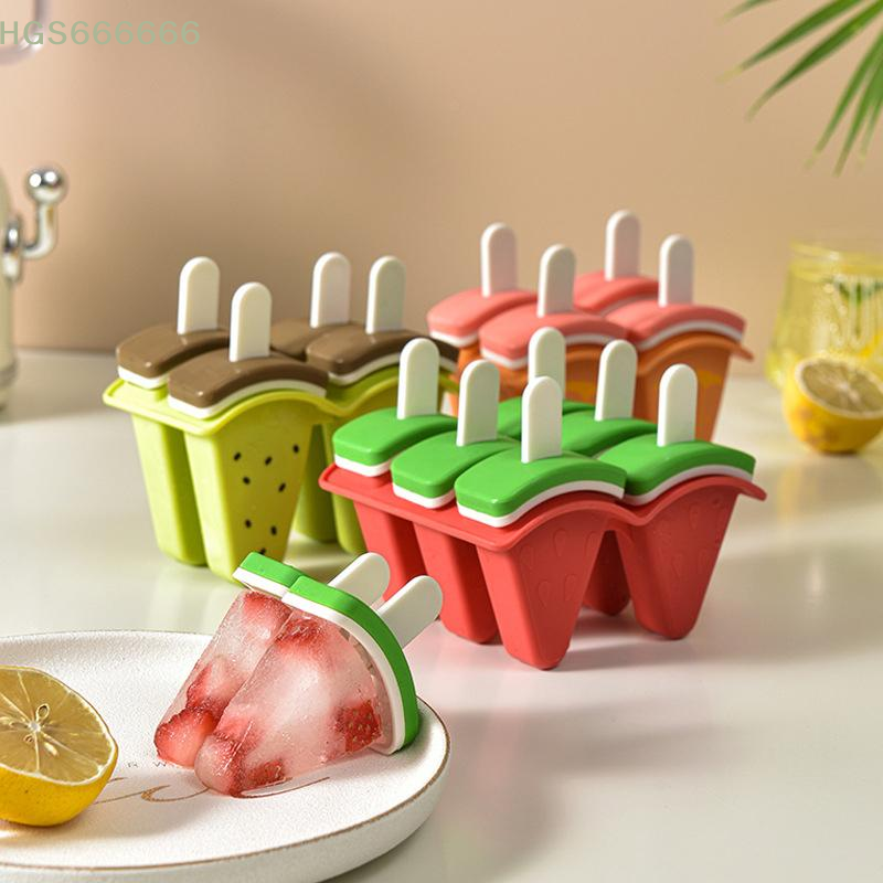 DIY Ice Cream Mold 4 6 Grids S - Homemade Food Snacks ulasan dan harga