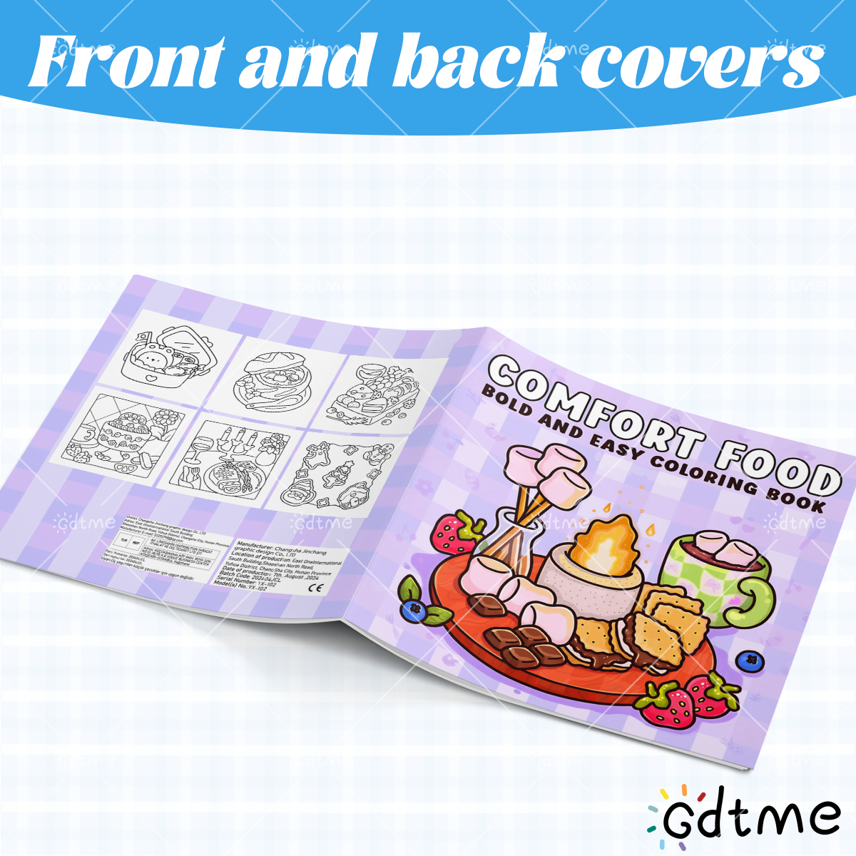 COMFORT FOOD BOLD AND EASY 24  - Food Y Snacks Coloring Book ulasan dan harga
