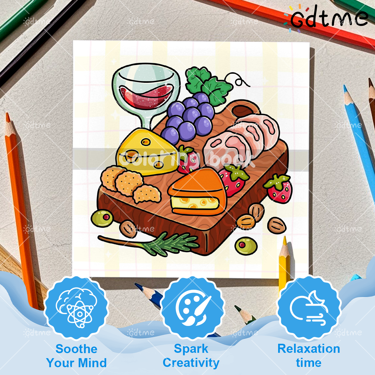 COMFORT FOOD BOLD AND EASY 24  - Food Y Snacks Coloring Book ulasan dan harga