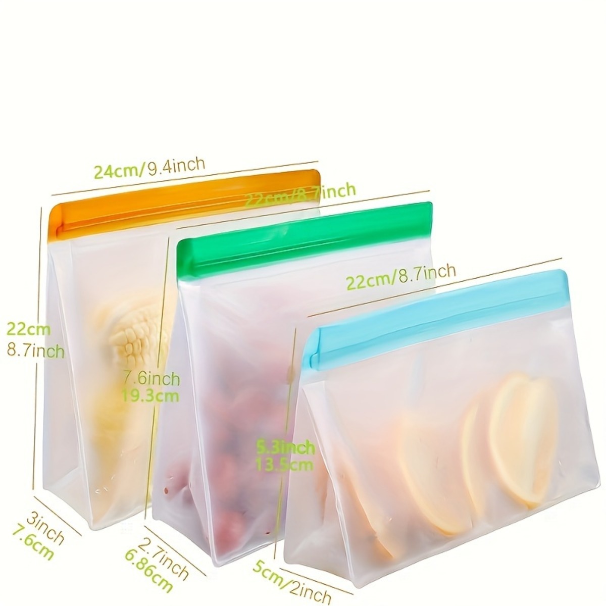 3Pcs Reusable Airtight Leakpro - Homemade Food Snacks ulasan dan harga
