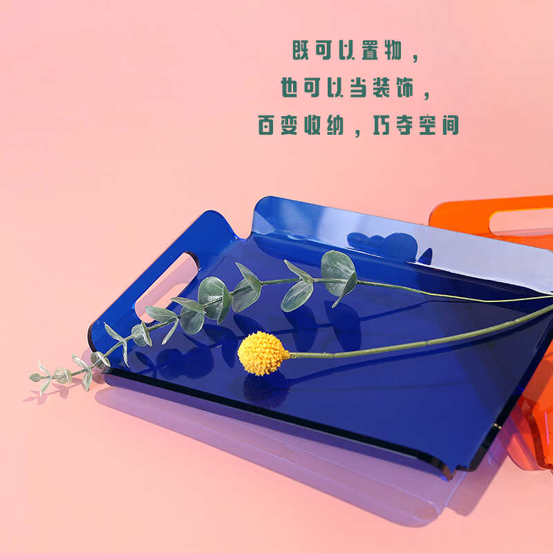 Large Acrylic Tray Ottoman Cof - Food Snacks To Eat ulasan dan harga