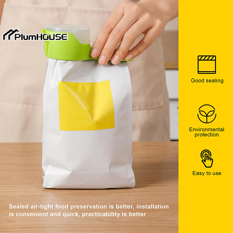 4PCS Food Bag Clips With Pour  - Food Snacks Easy ulasan dan harga