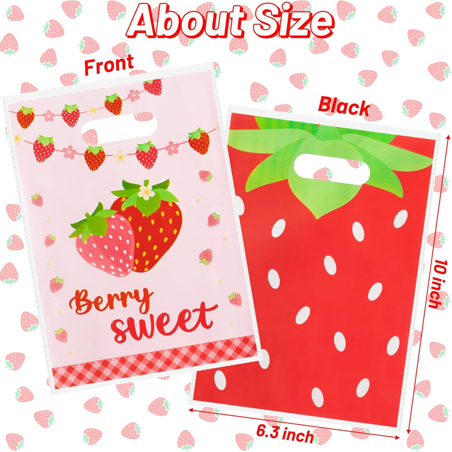 50Pcs Sweet Fruit Strawberry T - Spicy Food Snacks ulasan dan harga