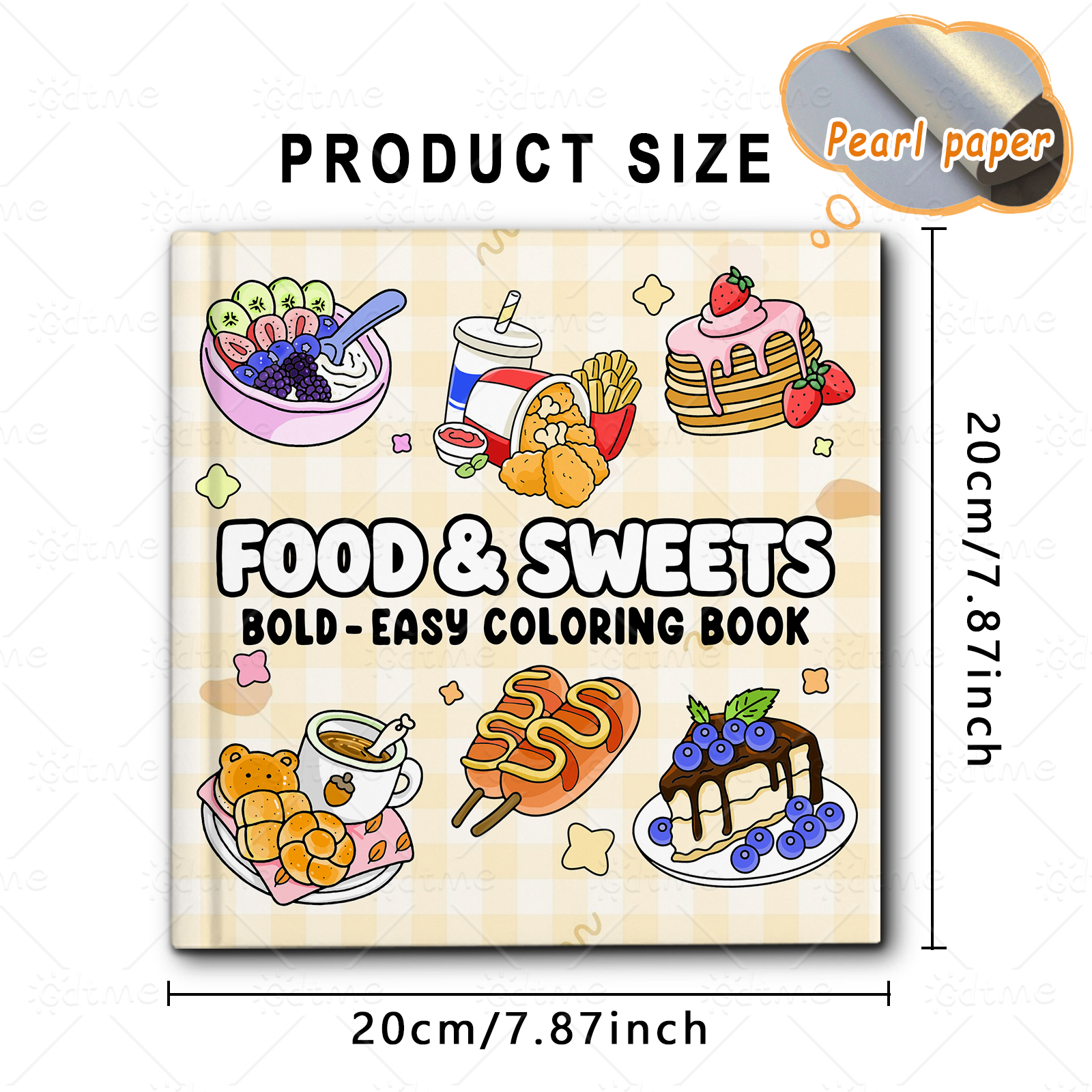 FOOD SWEETS Bold-easy Patterns - Food Y Snacks Coloring Book ulasan dan harga