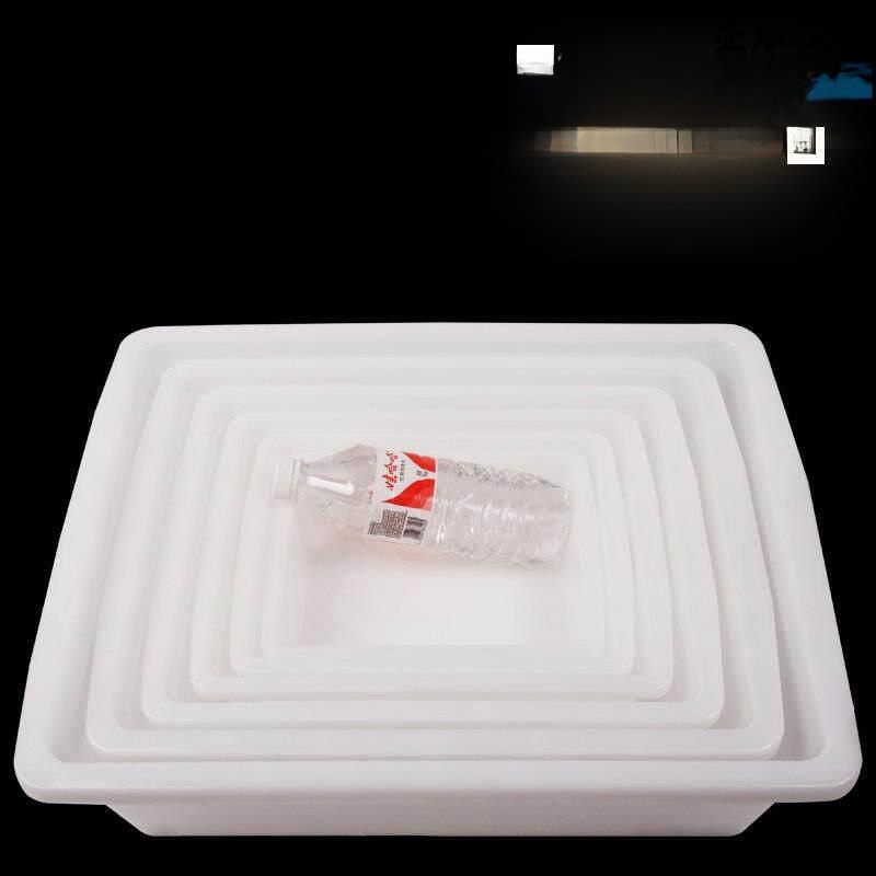 White Plastic Rectangular Stor - Spicy Food Snacks ulasan dan harga