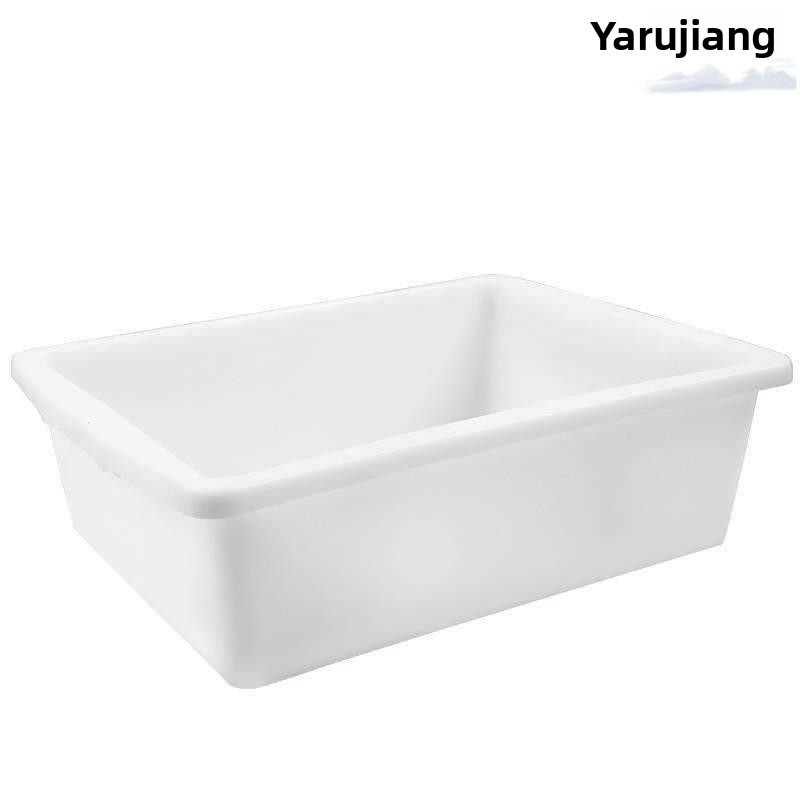White Plastic Rectangular Stor - Spicy Food Snacks ulasan dan harga