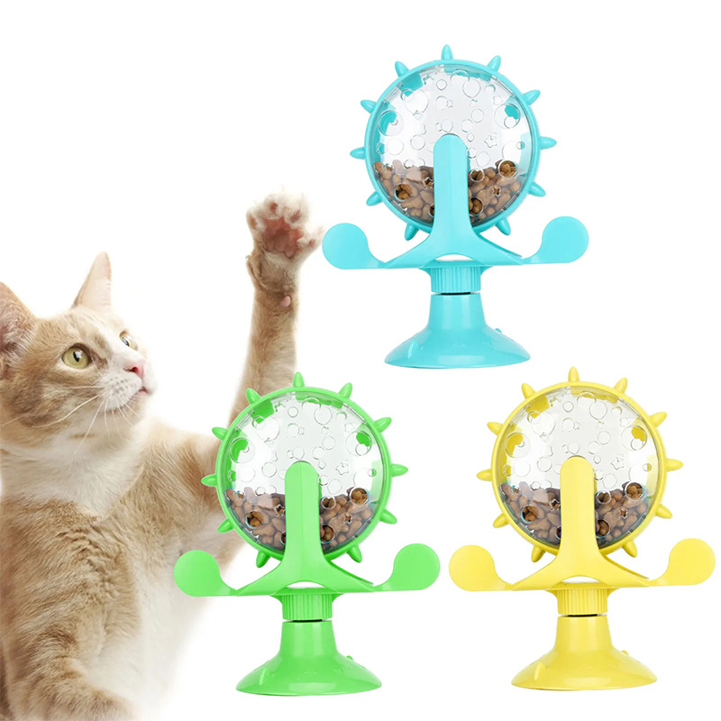 Rotating Windmill Style Cat Fo - Food Snacks Distribution ulasan dan harga