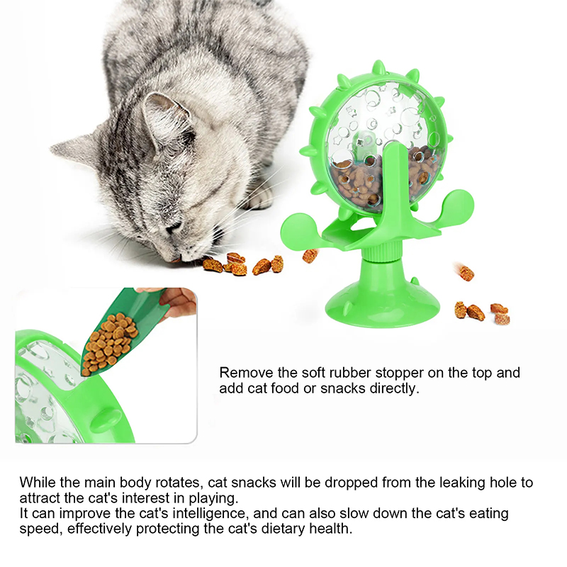 Rotating Windmill Style Cat Fo - Food Snacks Distribution ulasan dan harga