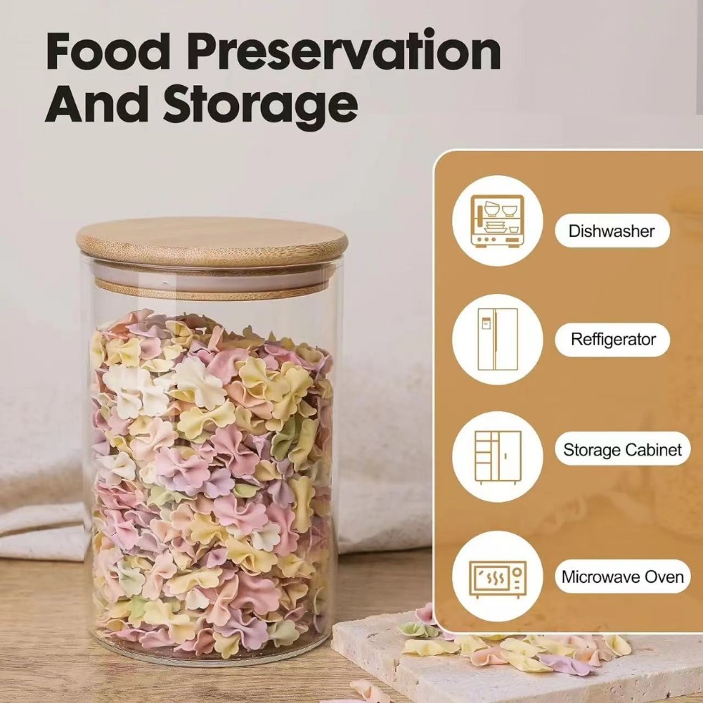 Glass Food Storage Tank with M - Homemade Food Snacks ulasan dan harga
