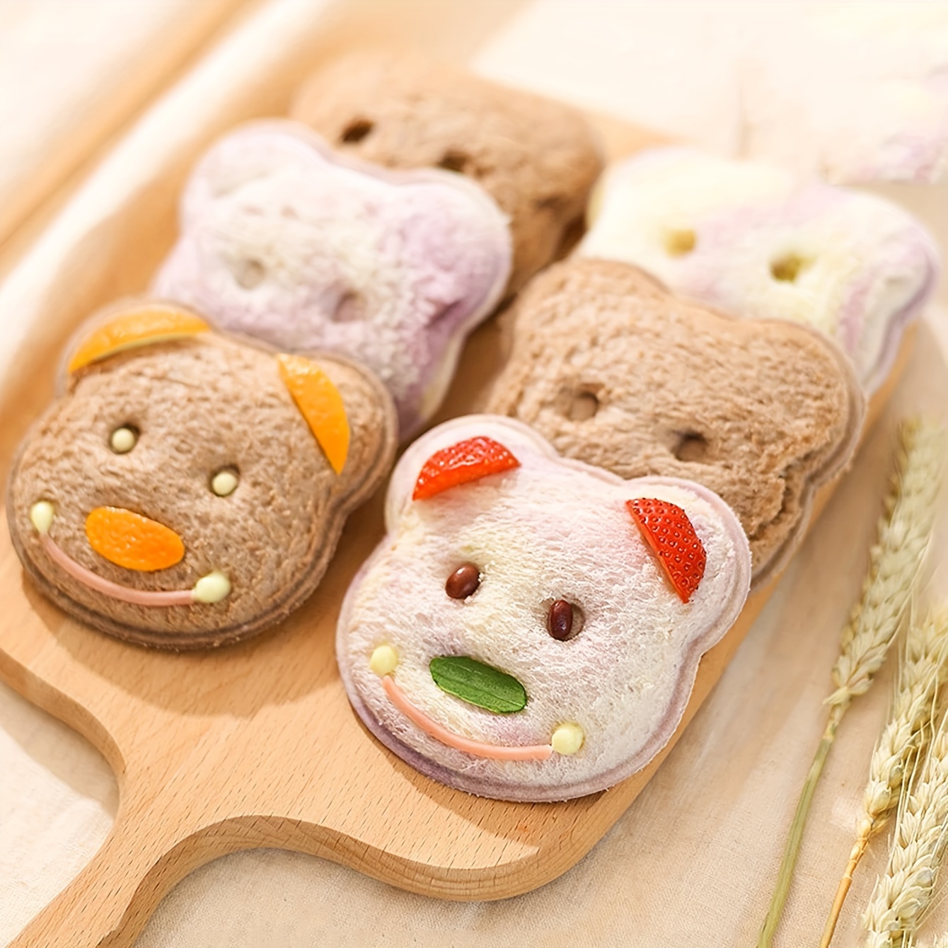 1Pc Cute Cartoon Bear Shaped S - Homemade Food Snacks ulasan dan harga