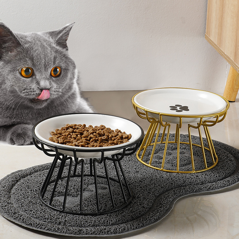 2024 New Pet Ceramic Bowl Iron - Food Snacks To Eat ulasan dan harga