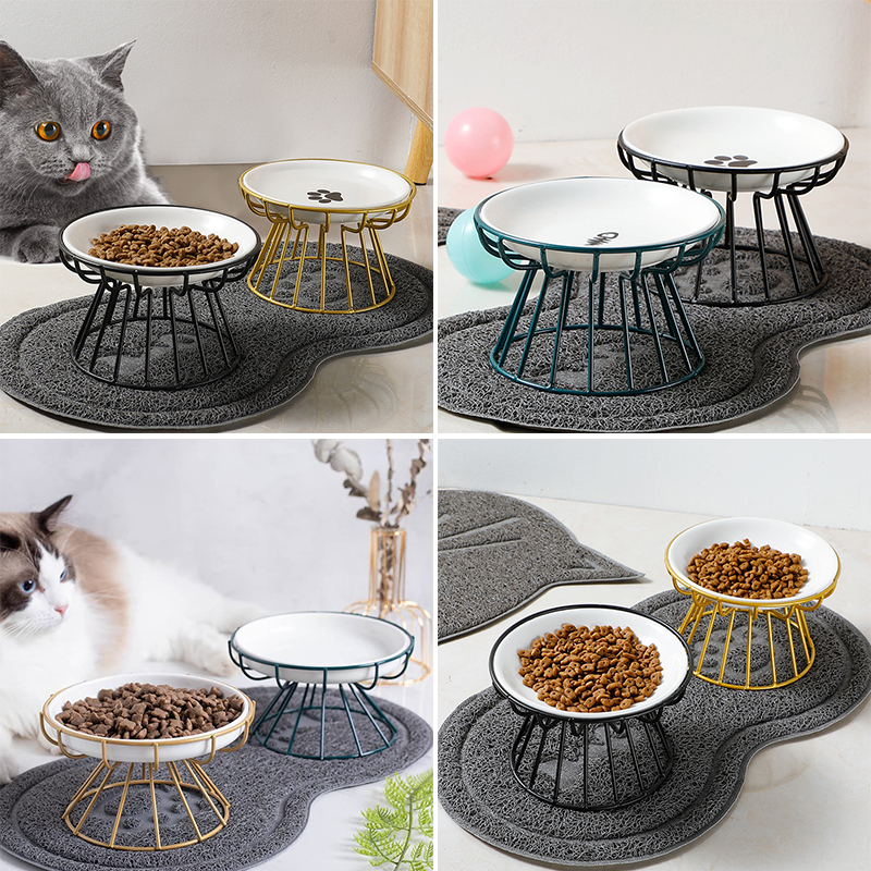2024 New Pet Ceramic Bowl Iron - Food Snacks To Eat ulasan dan harga