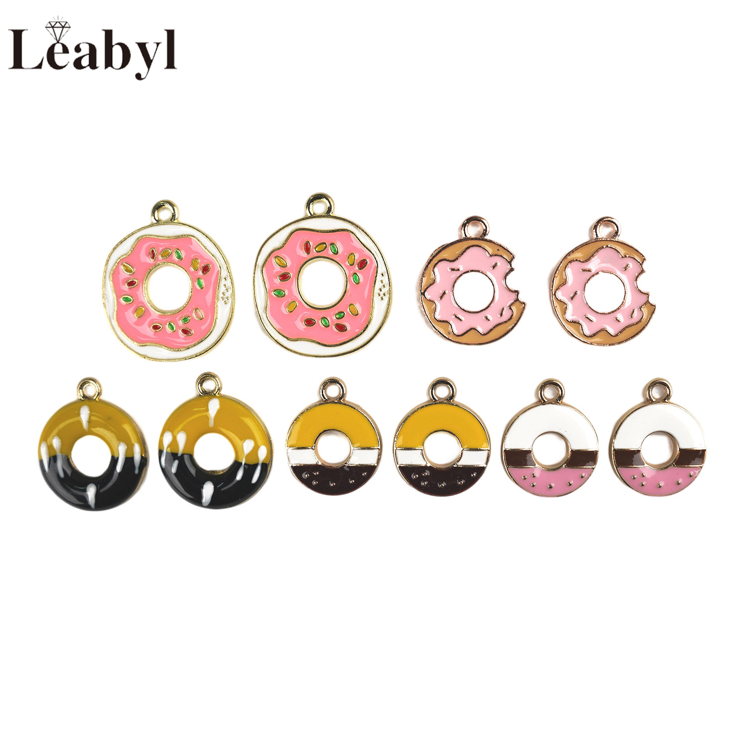 10 Pcs Colorful Enamel Cute Do - Zinc Food Snacks ulasan dan harga