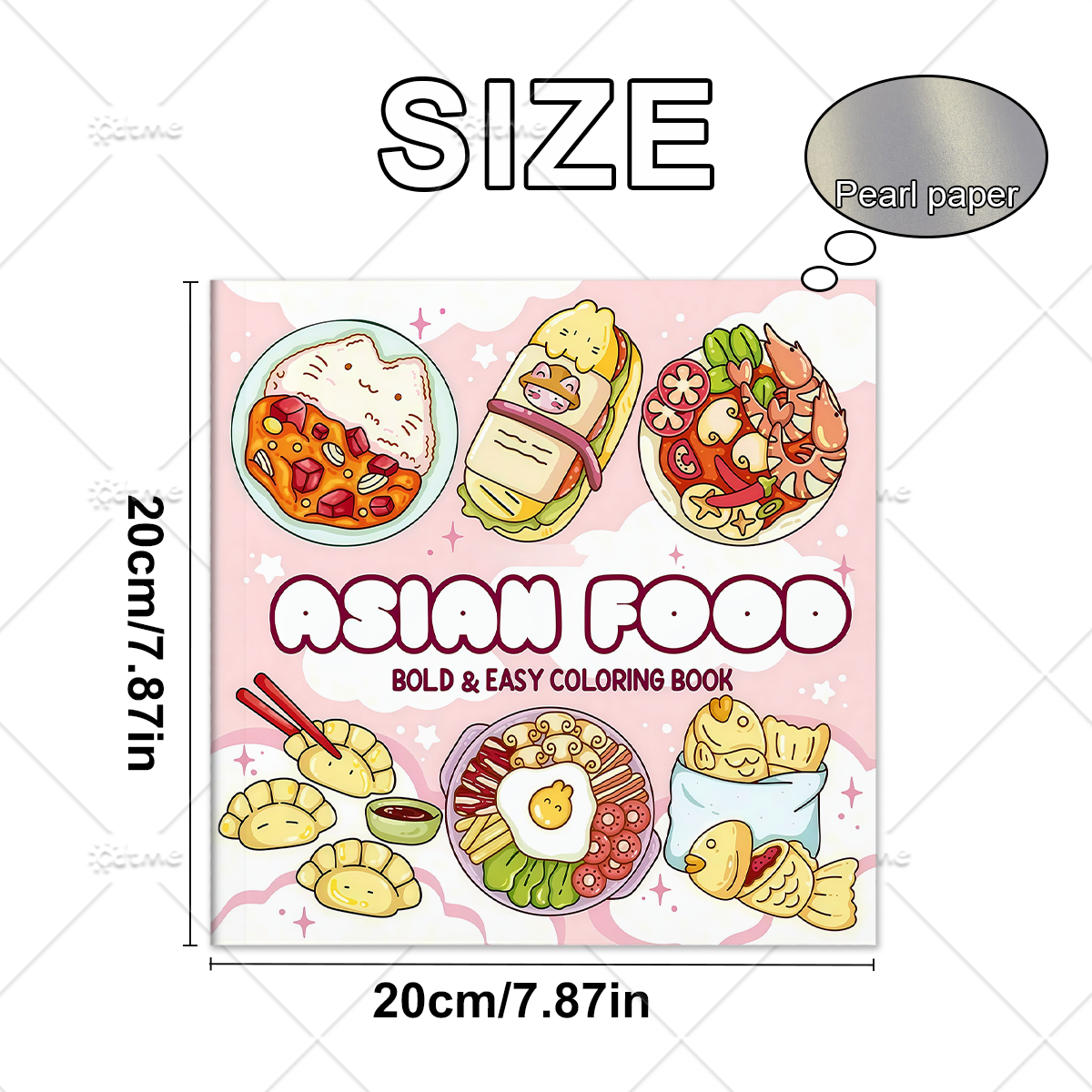 ASIAN Food Bold-easy Patterns  - Food Y Snacks Coloring Book ulasan dan harga
