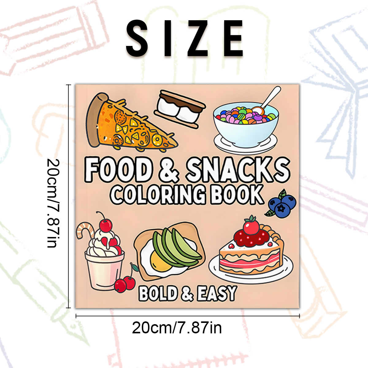 Delicious Food & Snack Themed  - Food Y Snacks Coloring Book ulasan dan harga