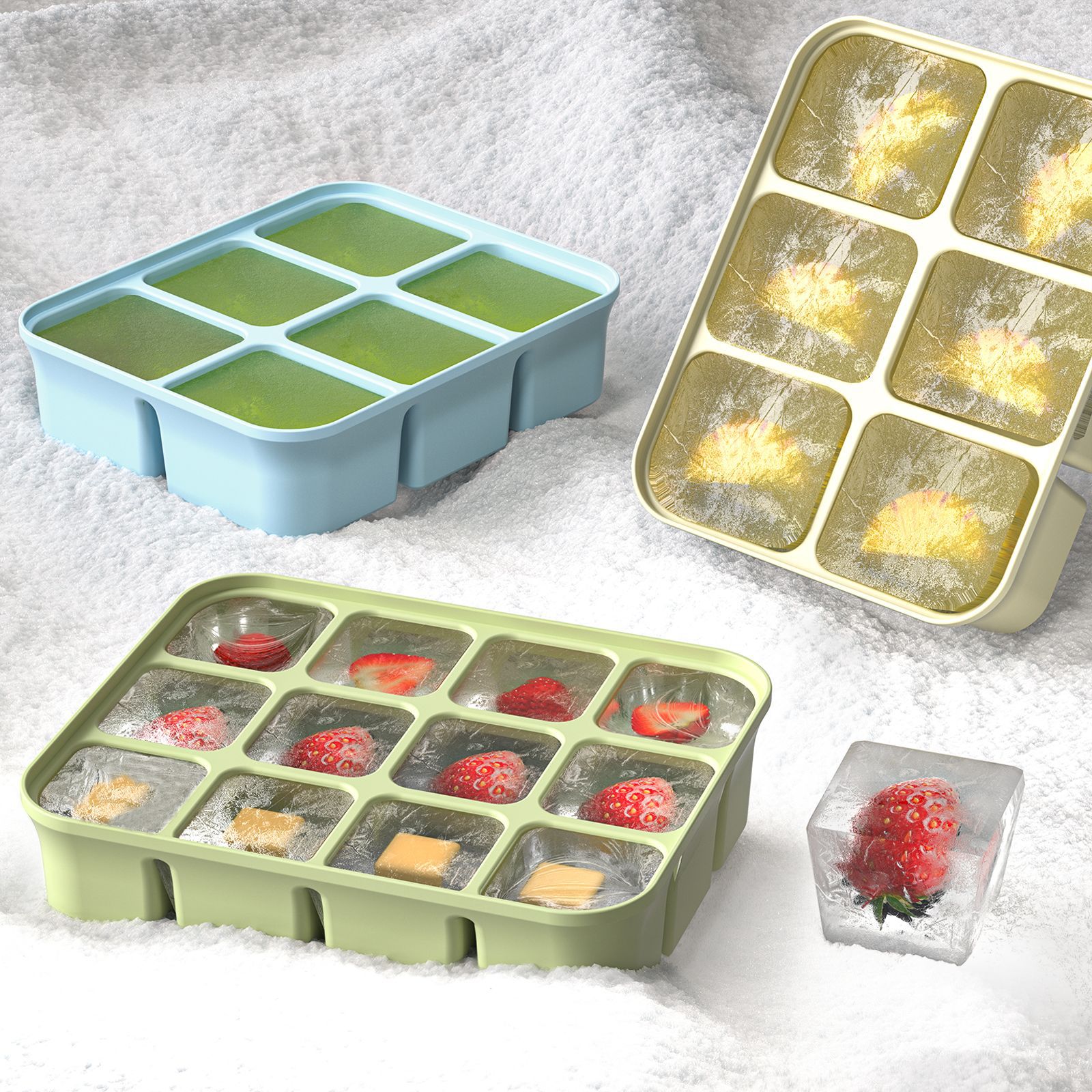 3Pcs Silicone Baby Food Freeze - Homemade Food Snacks ulasan dan harga