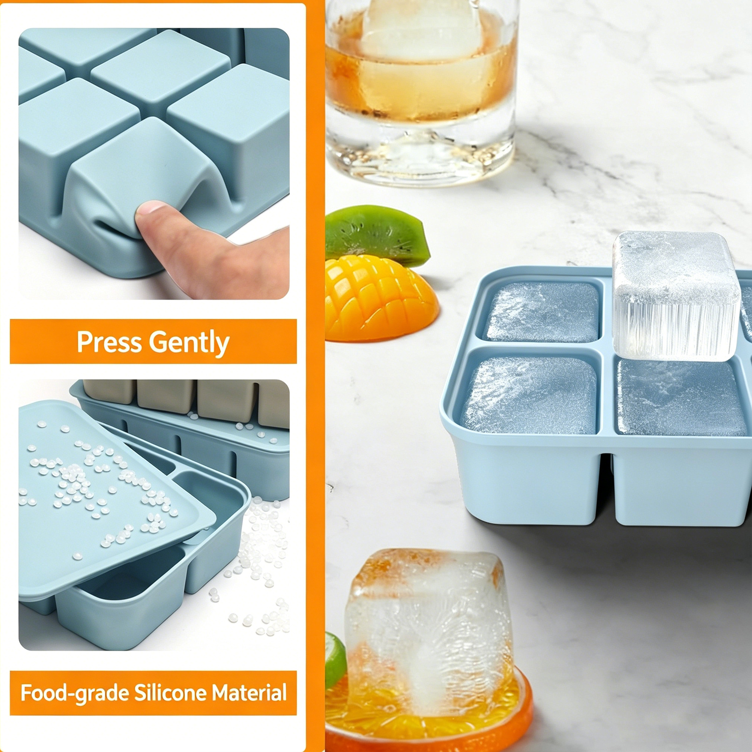 3Pcs Silicone Baby Food Freeze - Homemade Food Snacks ulasan dan harga