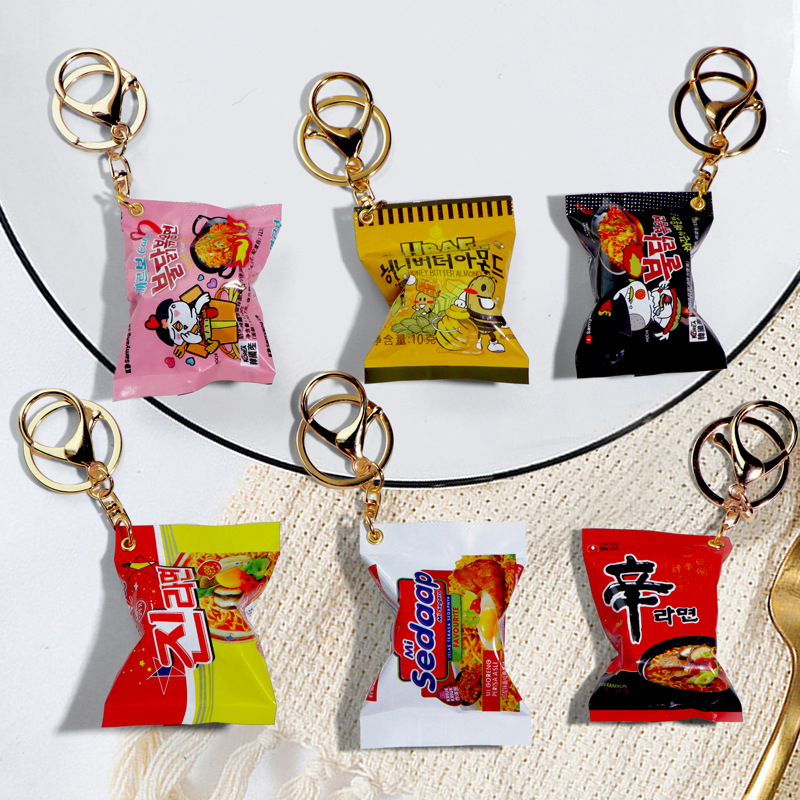 Korean Instant Noodles Keychai - Zinc Food Snacks ulasan dan harga