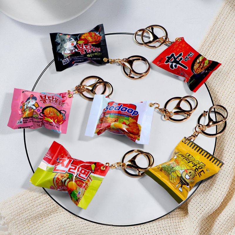 Korean Instant Noodles Keychai - Zinc Food Snacks ulasan dan harga