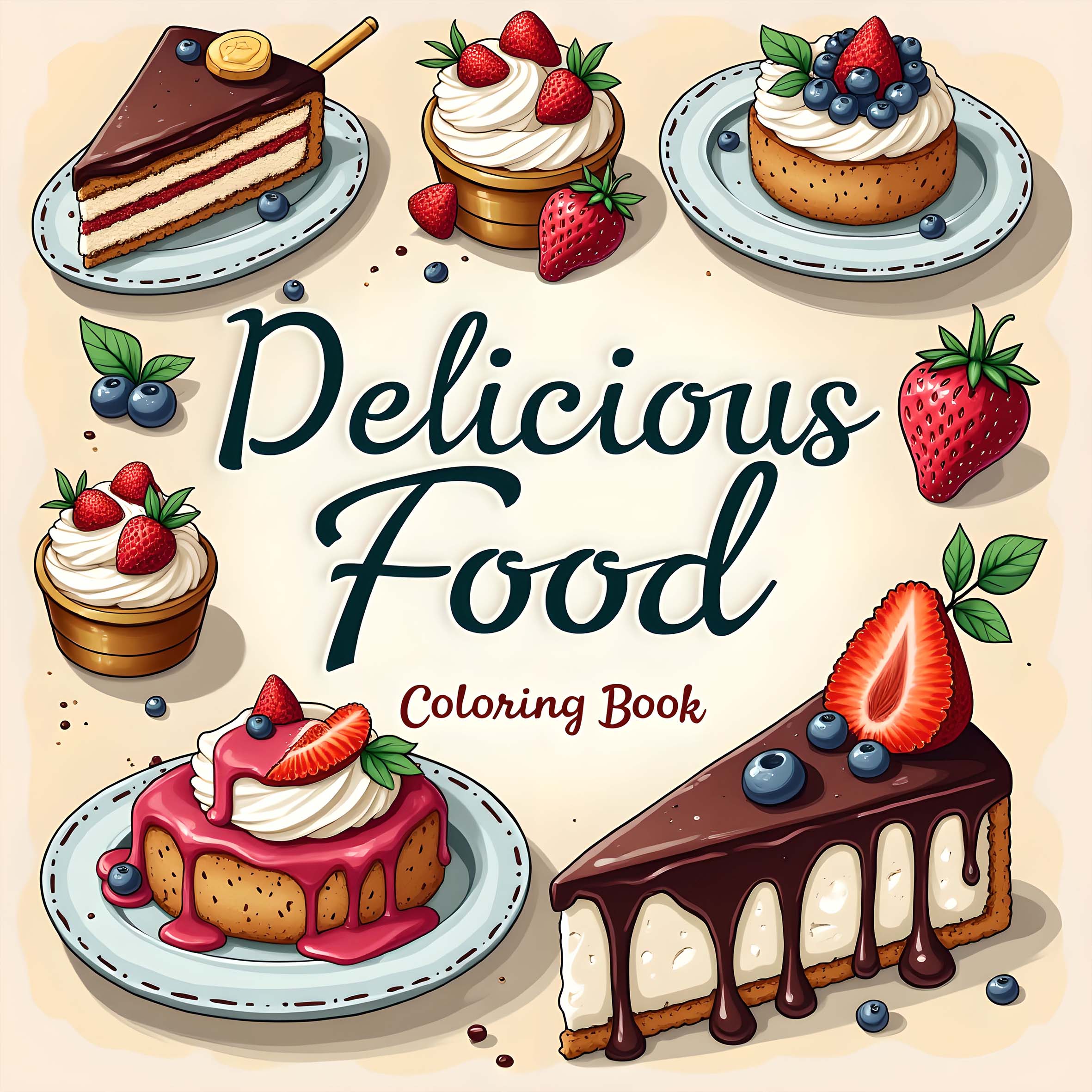 1pc Food Style Art Coloring Bo - Food Y Snacks Coloring Book ulasan dan harga