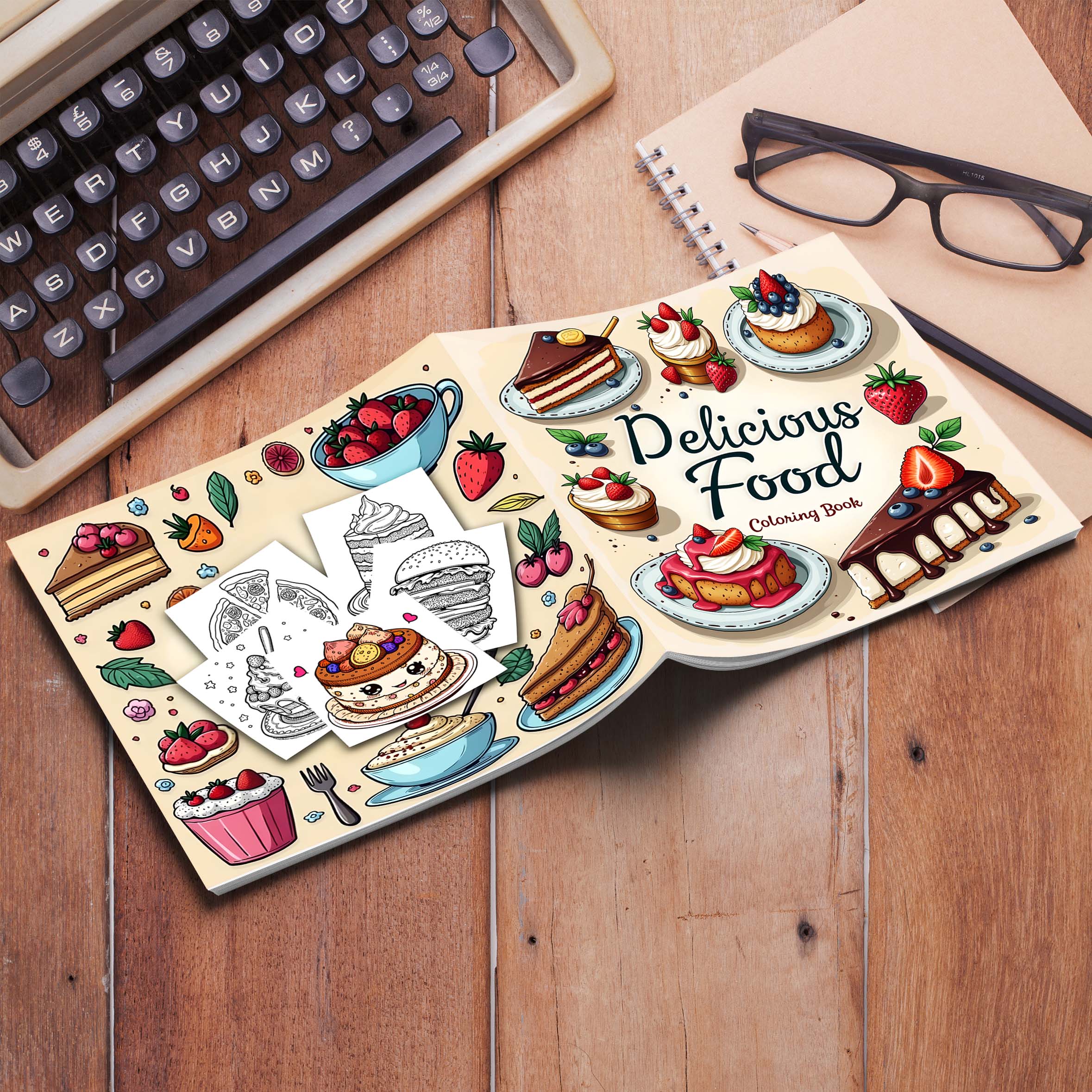1pc Food Style Art Coloring Bo - Food Y Snacks Coloring Book ulasan dan harga