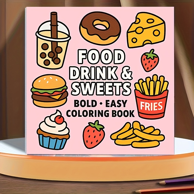 Original Upgraded Version, 24  - Food Y Snacks Coloring Book ulasan dan harga