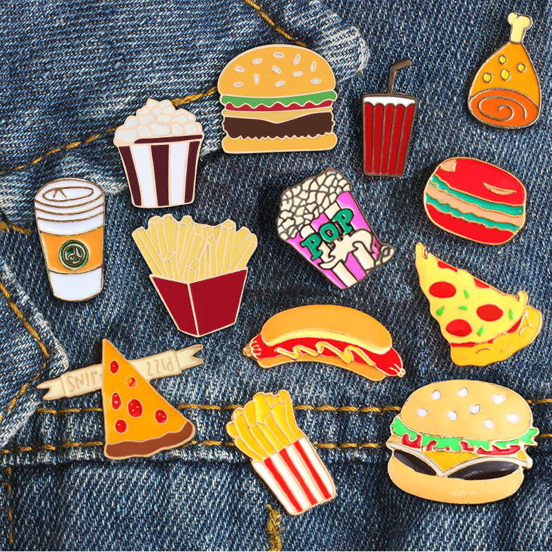 13 Style Snack Brooch Burger P - Zinc Food Snacks ulasan dan harga