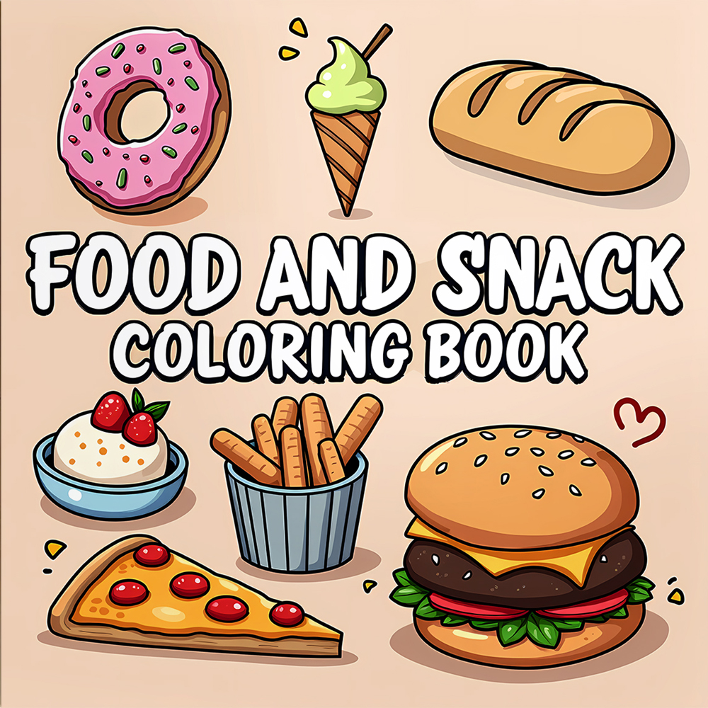 FOOD AND SNACK Coloring Book F - Food Y Snacks Coloring Book ulasan dan harga
