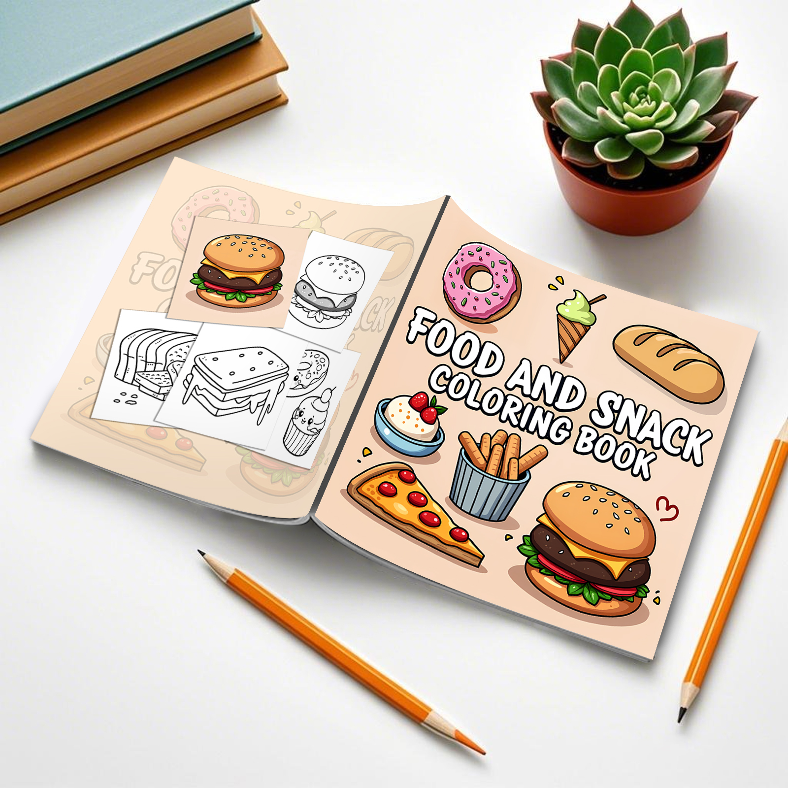 FOOD AND SNACK Coloring Book F - Food Y Snacks Coloring Book ulasan dan harga