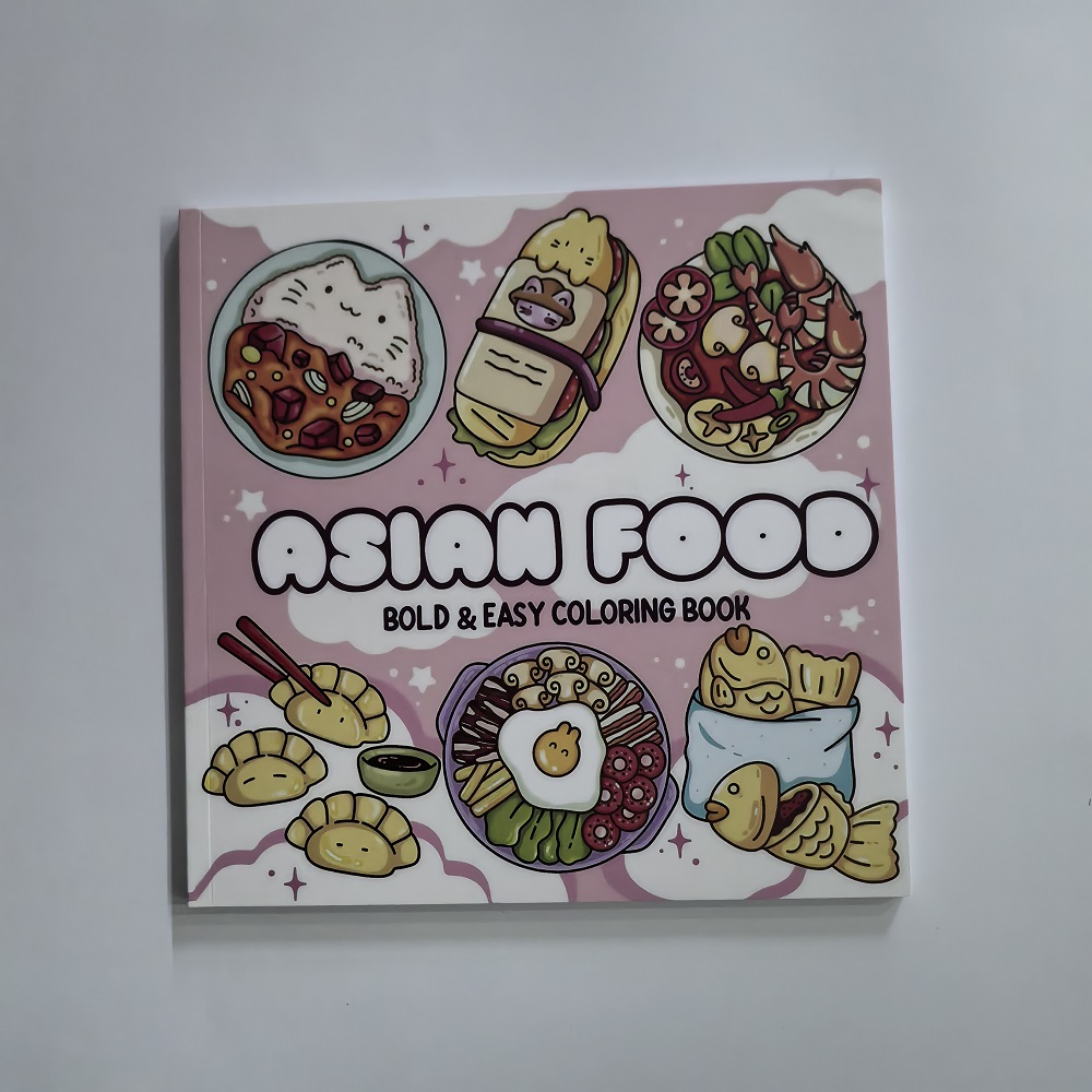 Asian Food Easy-bold Coloring  - Food Y Snacks Coloring Book ulasan dan harga