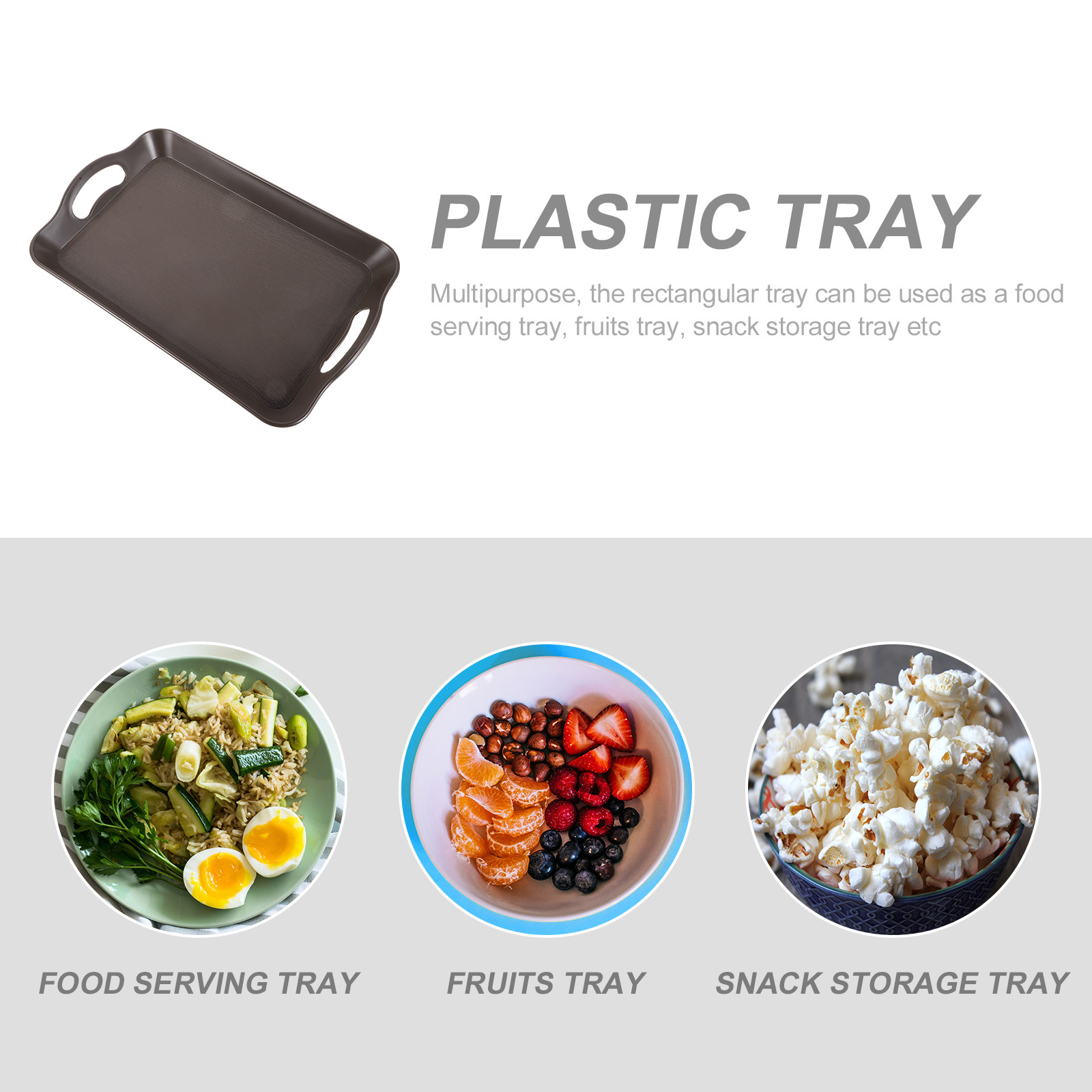 Heavy Duty Plastic Serving Tra - Food Snacks Easy ulasan dan harga