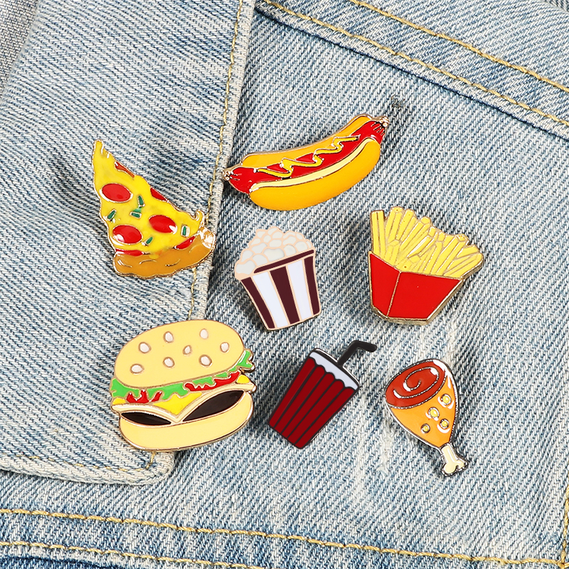 13 Style Snack Brooch Burger P - Zinc Food Snacks ulasan dan harga