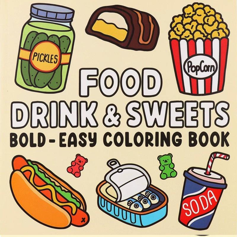 Spooky Cute Halloween Art Ther - Food Y Snacks Coloring Book ulasan dan harga