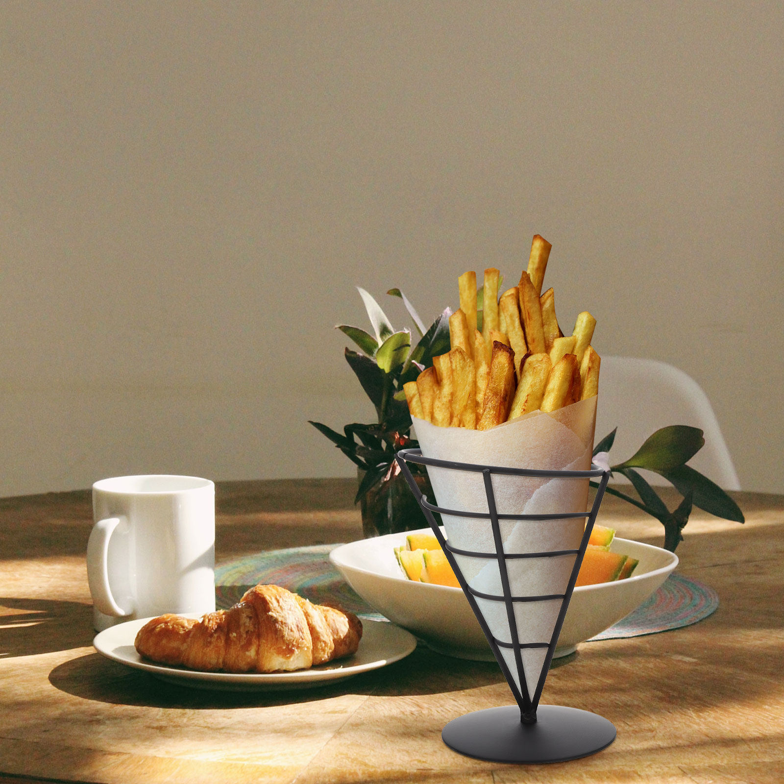 Iron French Fries Rack Sturdy  - Food Snacks Easy ulasan dan harga