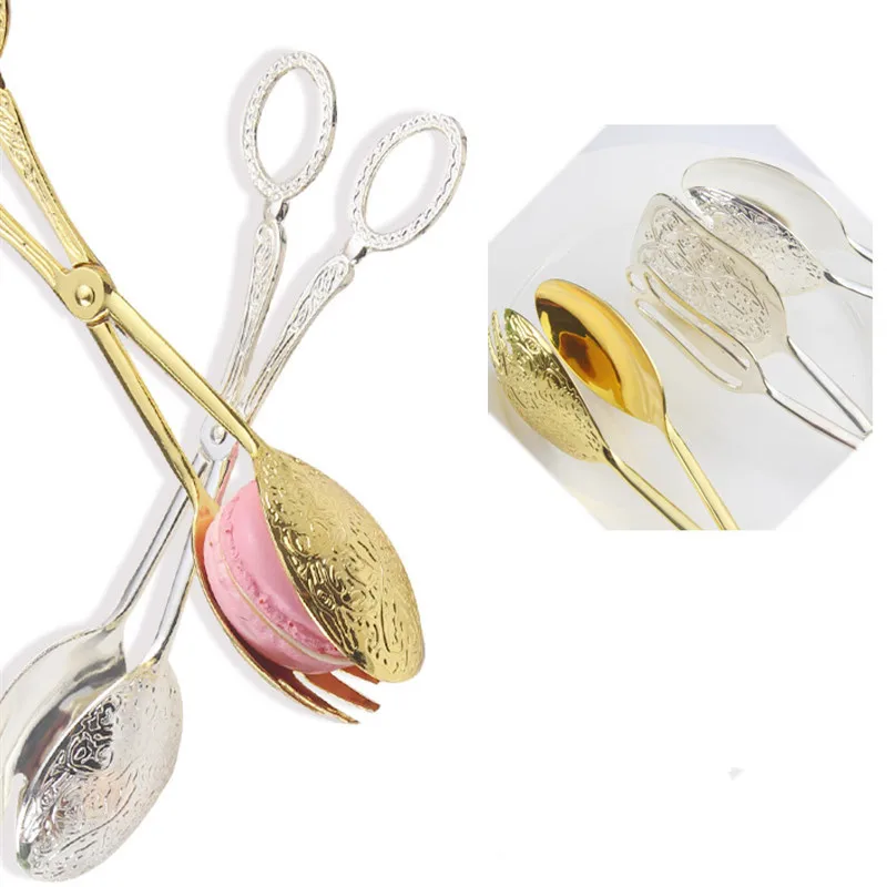 Retro European-style Cake Tong - Zinc Food Snacks ulasan dan harga