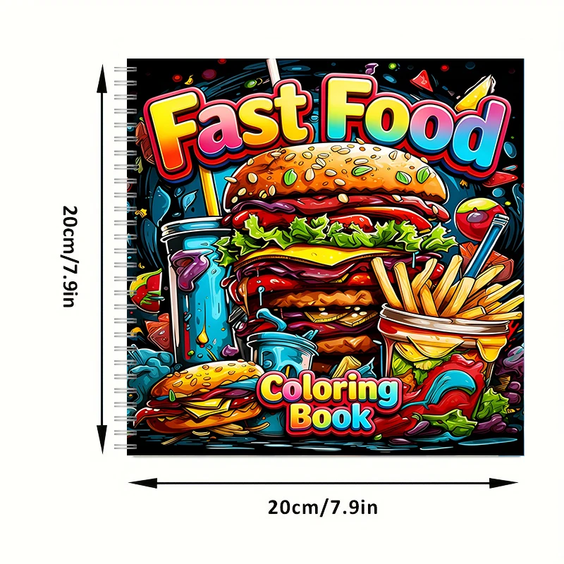 Fast Food Coloring Book for Ad - Food Y Snacks Coloring Book ulasan dan harga