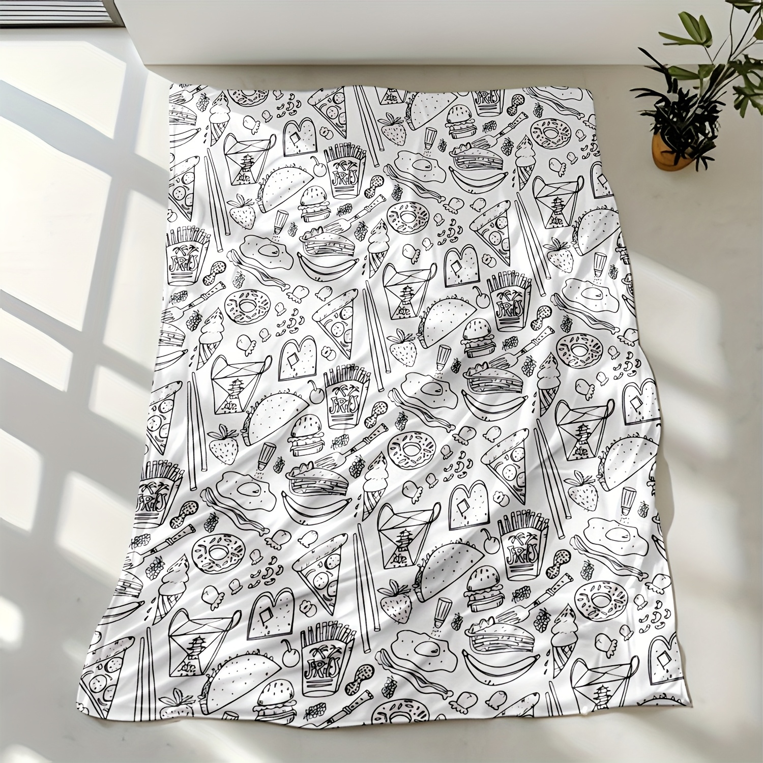 Junk Food Coloring Book Flanne - Food Y Snacks Coloring Book ulasan dan harga